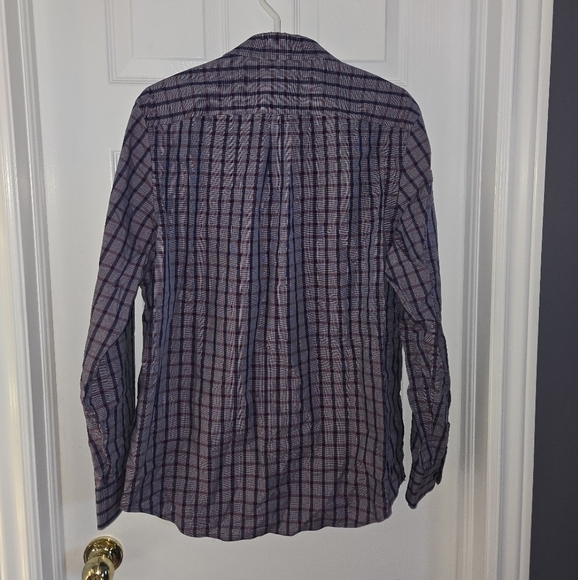 (L) Banana Republic slim fit no iron button up dress shirt - Picture 2 of 4